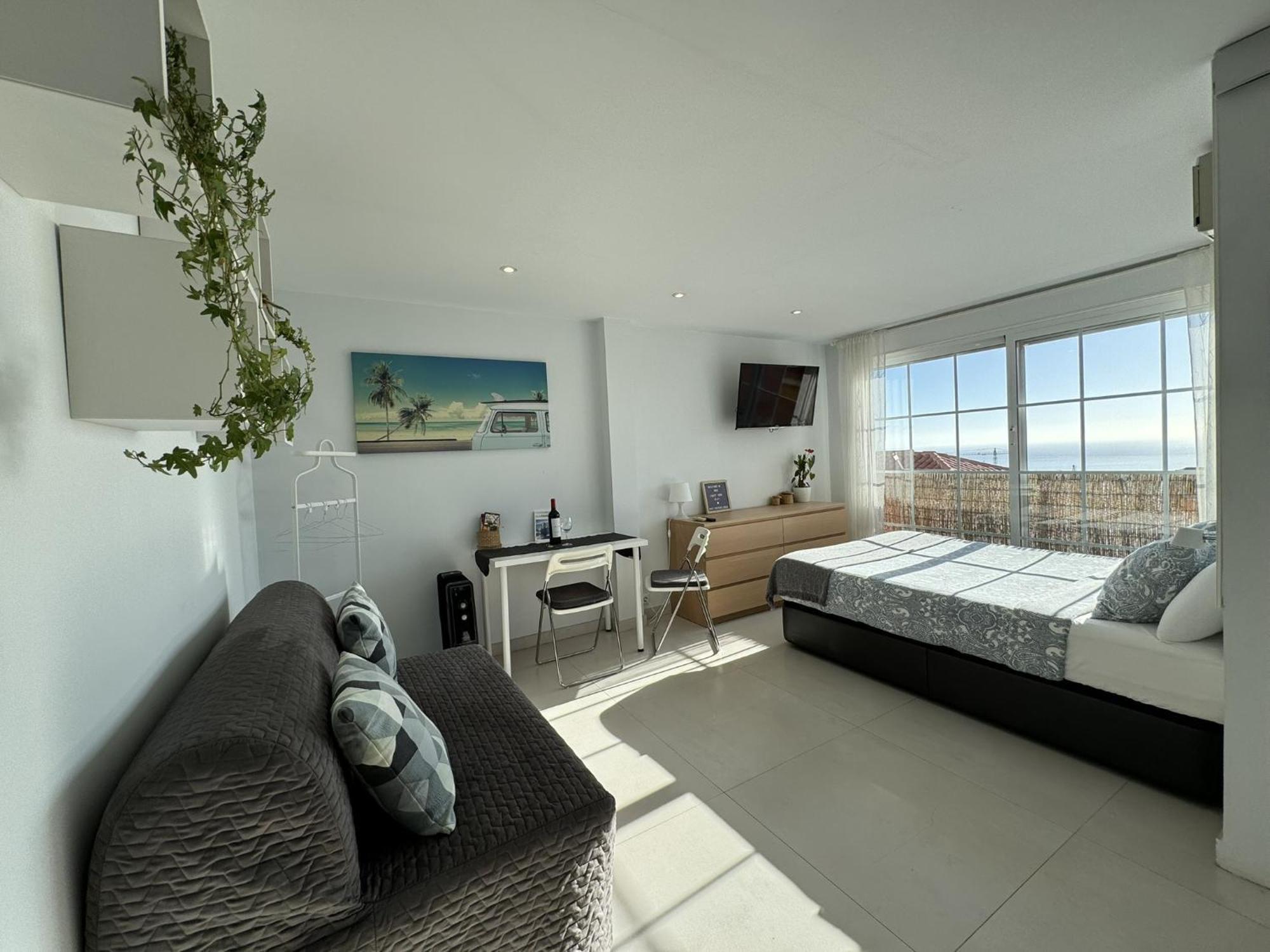 Peaceful Studio With Amazing Sea Views And Free Parking Benalmádena Exteriér fotografie