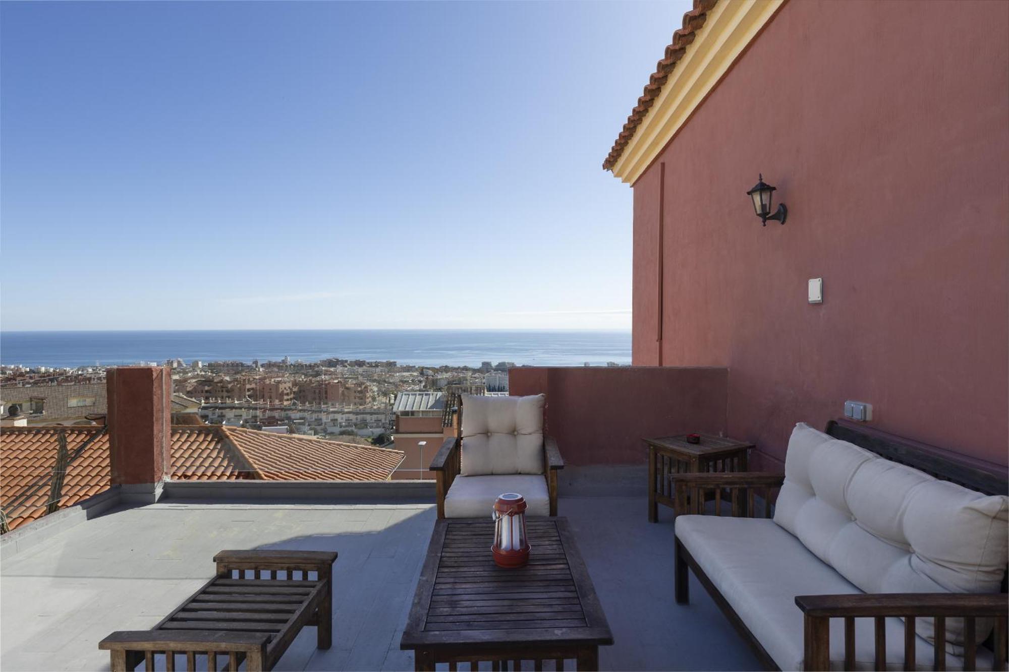 Peaceful Studio With Amazing Sea Views And Free Parking Benalmádena Exteriér fotografie
